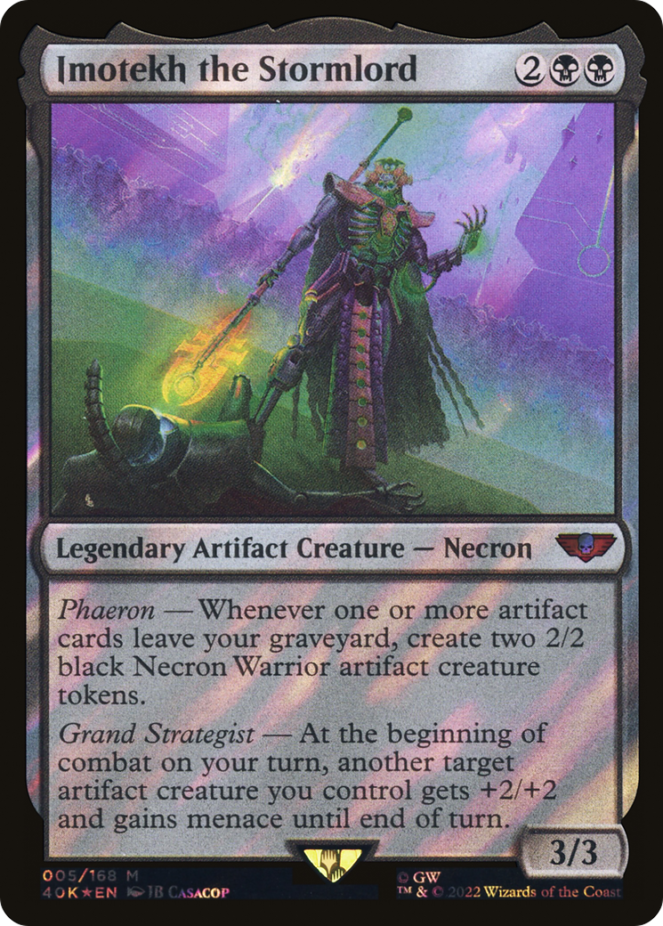 Imotekh the Stormlord (Surge Foil) [Universes Beyond: Warhammer 40,000] | Grognard Games