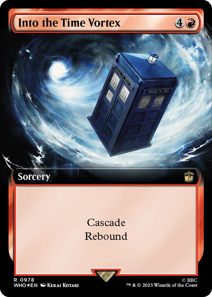 Into the Time Vortex (Extended Art) (Surge Foil) [Doctor Who] | Grognard Games