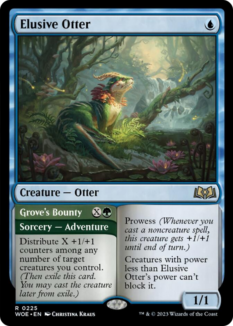 Elusive Otter // Grove's Bounty [Wilds of Eldraine] | Grognard Games