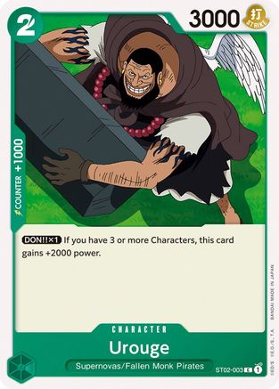 Urouge (ST02-003) - Starter Deck 2: Worst Generation | Grognard Games