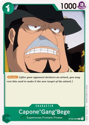 Capone"Gang"Bege (ST02-004) - Starter Deck 2: Worst Generation | Grognard Games