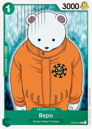 Bepo (ST02-012) - Starter Deck 2: Worst Generation | Grognard Games