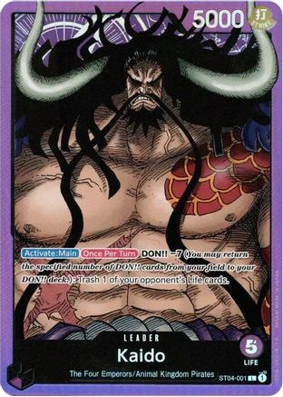 Kaido (001) (ST04-001) - Starter Deck 4: Animal Kingdom Pirates Foil | Grognard Games