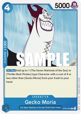 Gecko Moria (ST03-004) - Starter Deck 3: The Seven Warlords of The Sea | Grognard Games