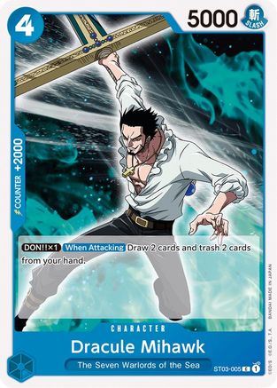 Dracule Mihawk (ST03-005) - Starter Deck 3: The Seven Warlords of The Sea | Grognard Games