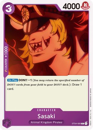Sasaki (ST04-006) - Starter Deck 4: Animal Kingdom Pirates | Grognard Games
