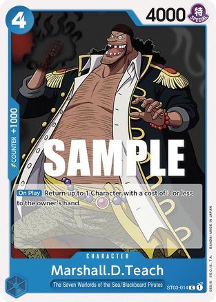 Marshall.D.Teach (ST03-014) - Starter Deck 3: The Seven Warlords of The Sea | Grognard Games