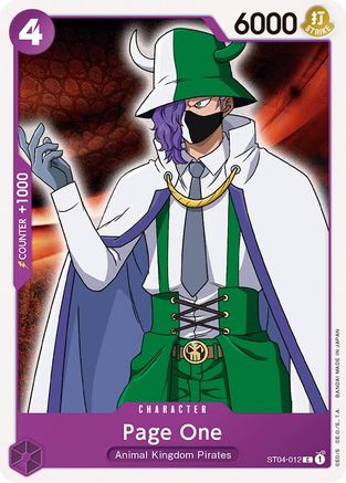 Page One (ST04-012) - Starter Deck 4: Animal Kingdom Pirates | Grognard Games