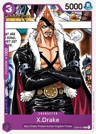 X.Drake (ST04-013) - Starter Deck 4: Animal Kingdom Pirates | Grognard Games