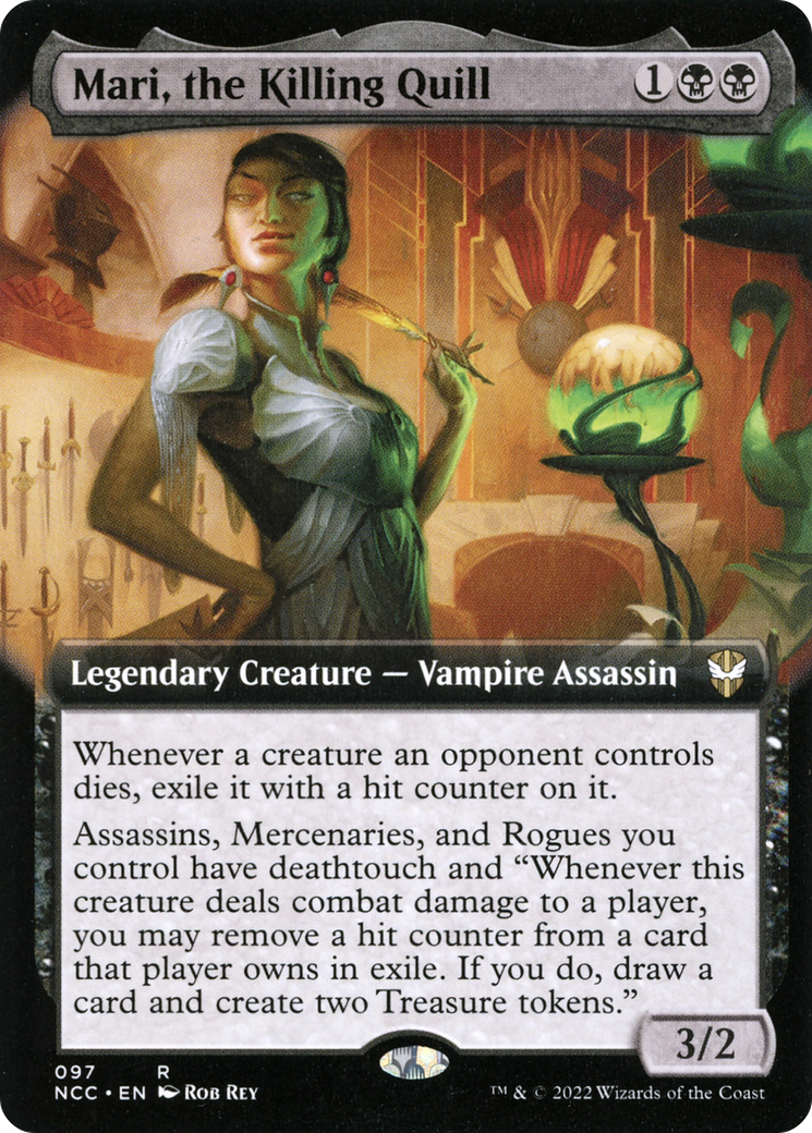 Mari, the Killing Quill (Extended Art) [Streets of New Capenna Commander] | Grognard Games