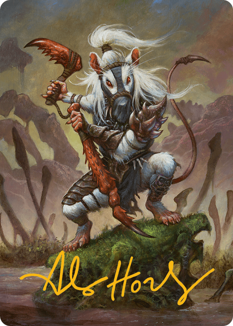 Ink-Eyes, Servant of Oni Art Card (Gold-Stamped Signature) [Bloomburrow Art Series] | Grognard Games