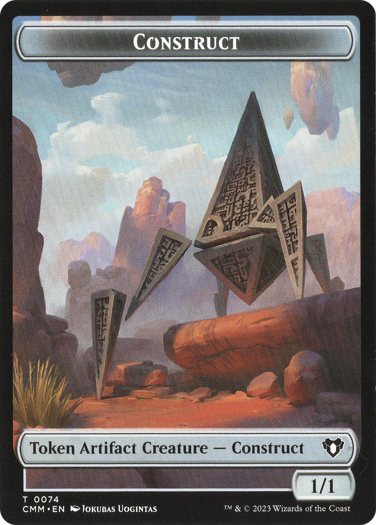 Thopter // Construct (0074) Double-Sided Token [Commander Masters Tokens] | Grognard Games