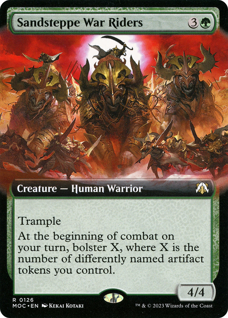 Sandsteppe War Riders (Extended Art) [March of the Machine Commander] | Grognard Games