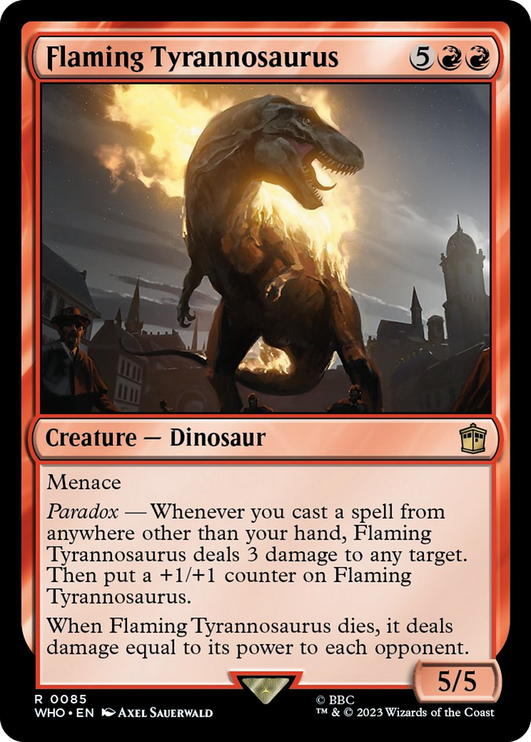 Flaming Tyrannosaurus [Doctor Who] | Grognard Games