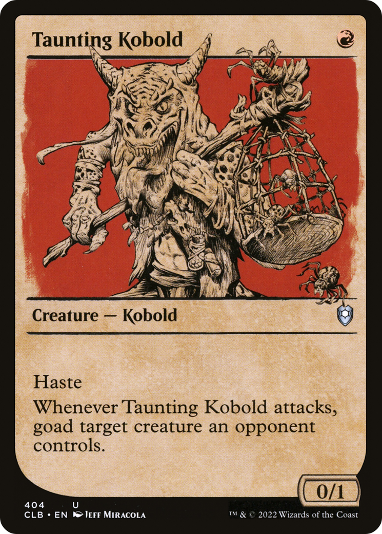Taunting Kobold (Showcase) [Commander Legends: Battle for Baldur's Gate] | Grognard Games
