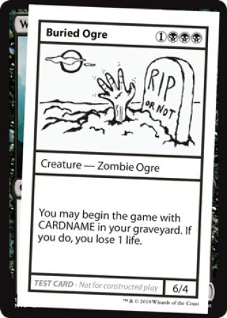 Buried Ogre (2021 Edition) [Mystery Booster Playtest Cards] | Grognard Games