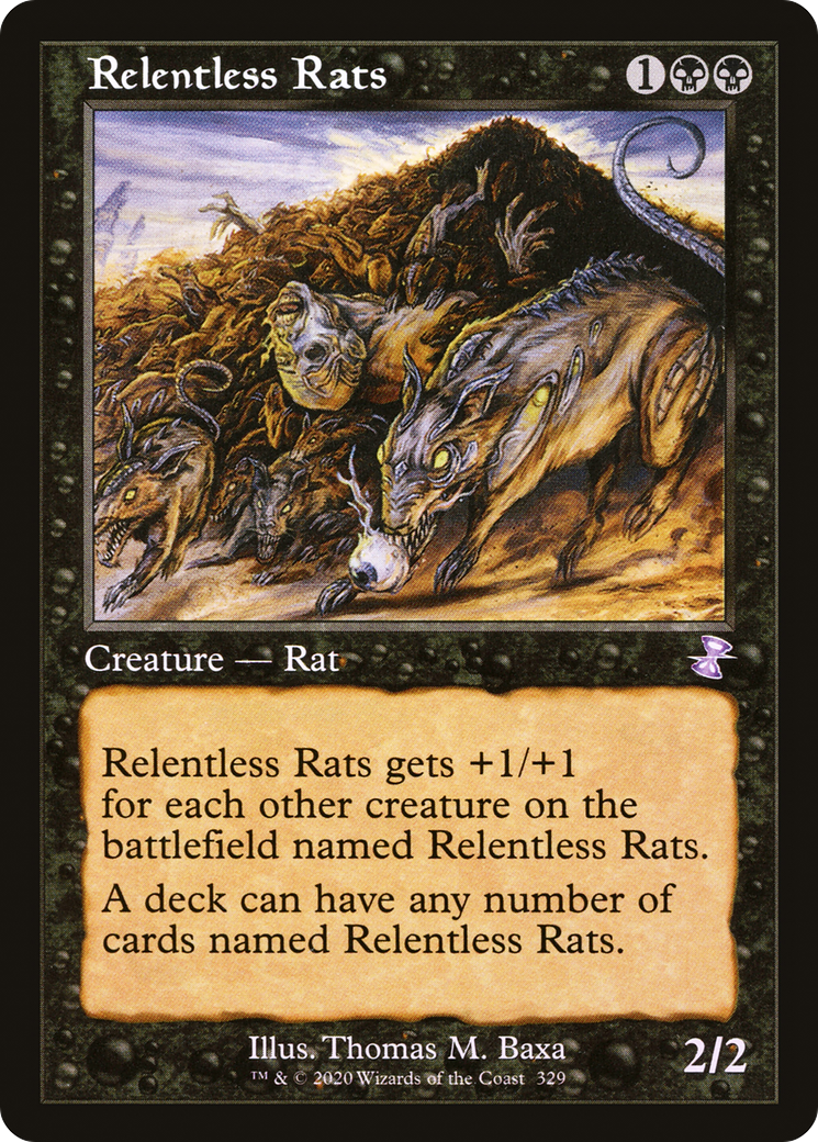 Relentless Rats (Timeshifted) [Time Spiral Remastered] | Grognard Games