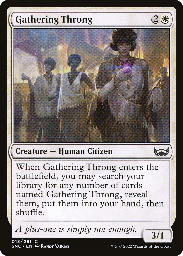 Gathering Throng [Streets of New Capenna] | Grognard Games