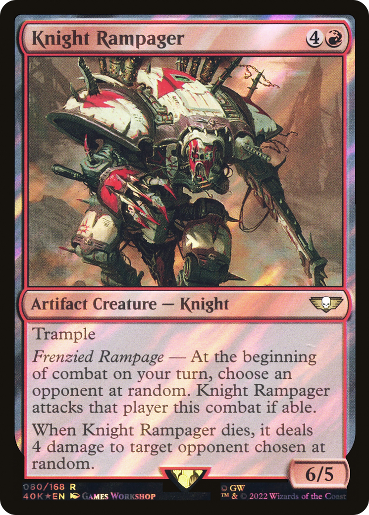 Knight Rampager (Surge Foil) [Universes Beyond: Warhammer 40,000] | Grognard Games