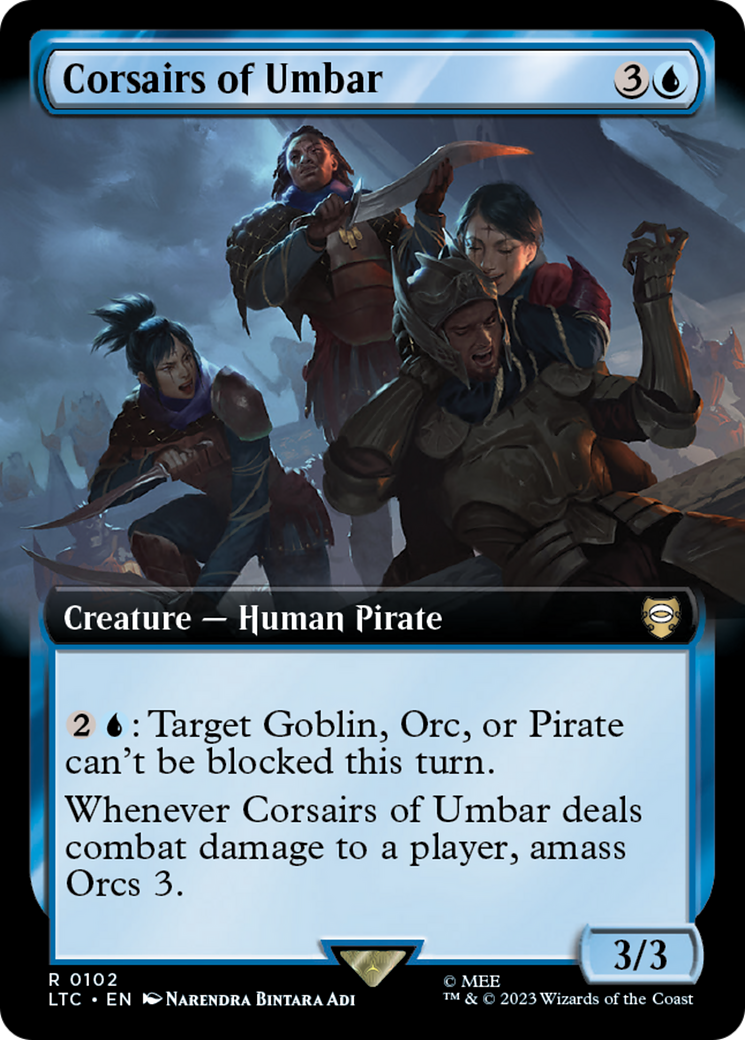 Corsairs of Umbar (LTC-102) - Tales of Middle-earth Commander: (Extended Art) Foil | Grognard Games