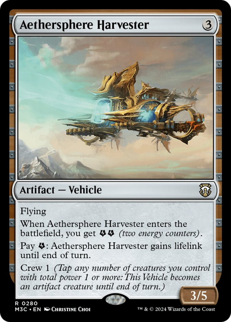 Aethersphere Harvester (Ripple Foil) [Modern Horizons 3 Commander] | Grognard Games