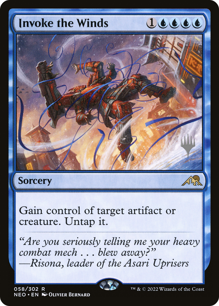 Invoke the Winds (Promo Pack) [Kamigawa: Neon Dynasty Promos] | Grognard Games
