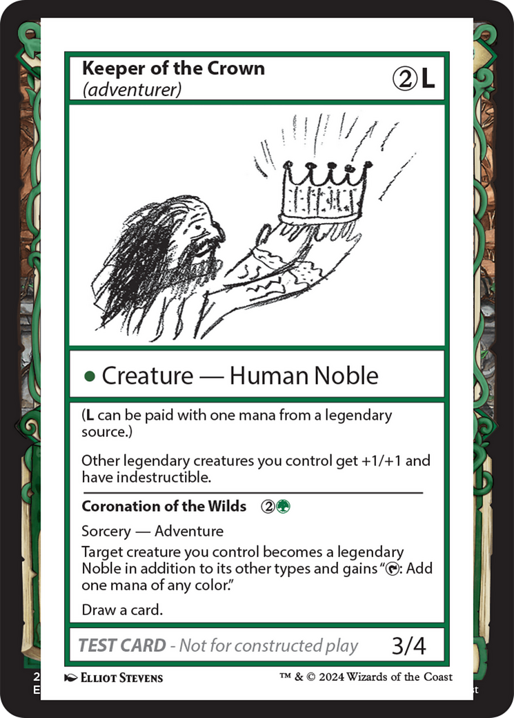 Keeper of the Crown (adventurer) [Mystery Booster 2 Playtest Cards] | Grognard Games