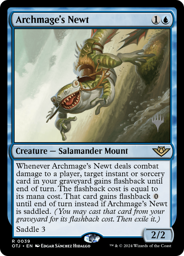 Archmage's Newt (Promo Pack) [Outlaws of Thunder Junction Promos] | Grognard Games