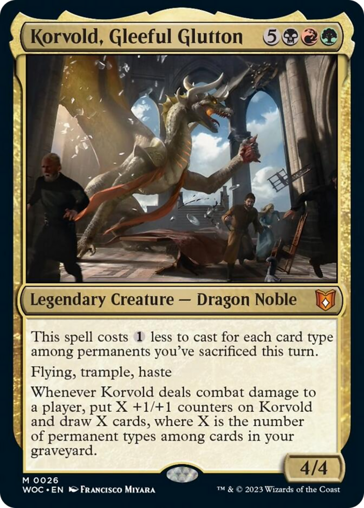 Korvold, Gleeful Glutton [Wilds of Eldraine Commander] | Grognard Games