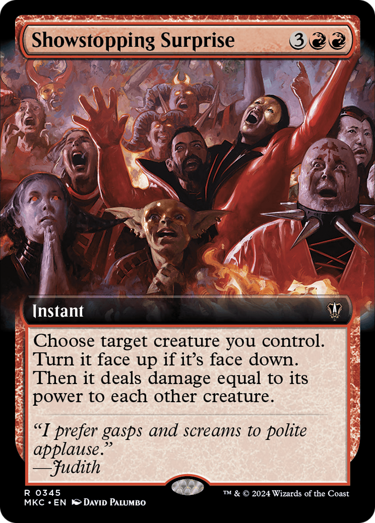 Showstopping Surprise (Extended Art) [Murders at Karlov Manor Commander] | Grognard Games