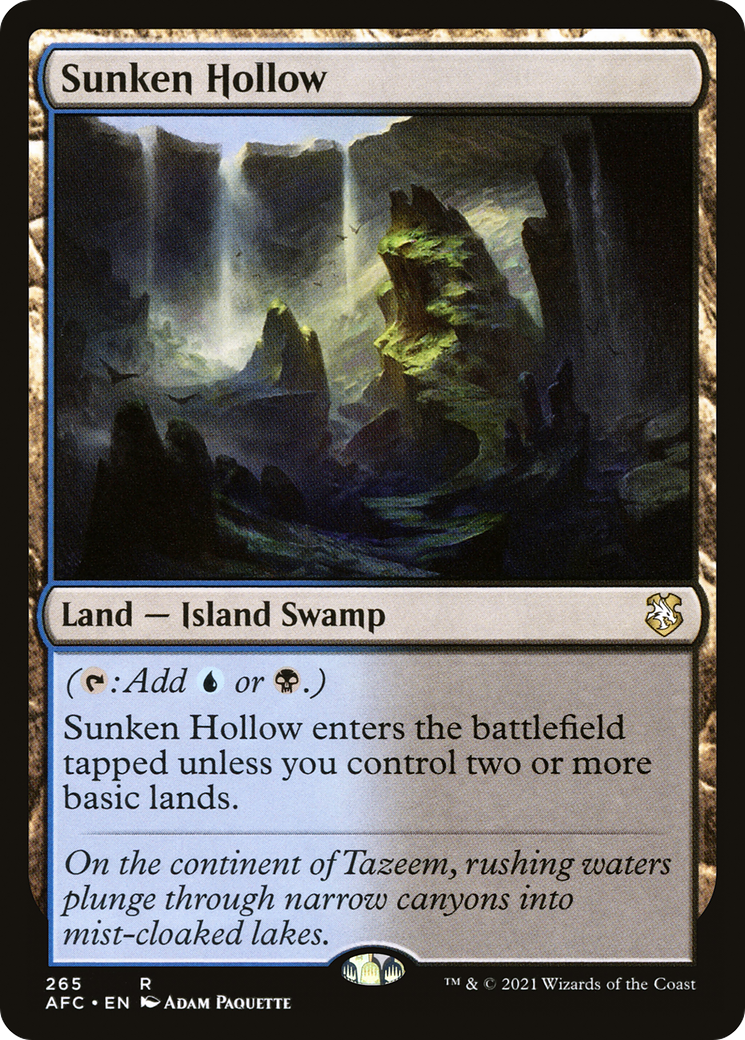 Sunken Hollow [Dungeons & Dragons: Adventures in the Forgotten Realms Commander] | Grognard Games