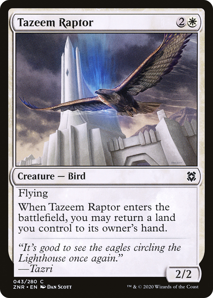 Tazeem Raptor [Zendikar Rising] | Grognard Games