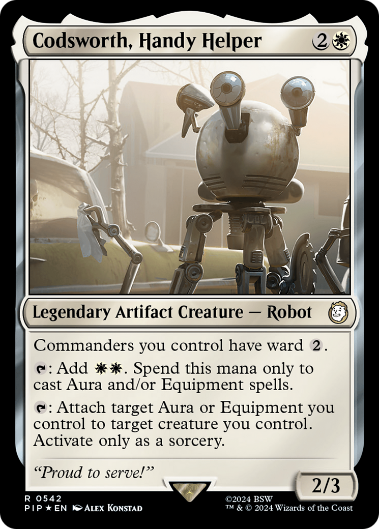 Codsworth, Handy Helper (Surge Foil) [Fallout] | Grognard Games
