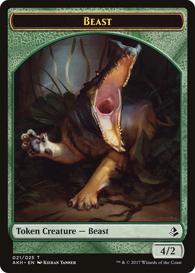 Beast (AKH-021) - Amonkhet Tokens Foil | Grognard Games