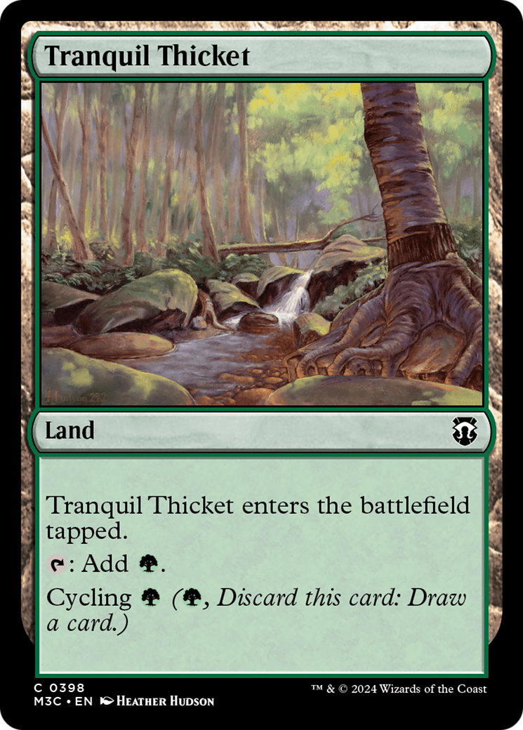 Tranquil Thicket (Ripple Foil) [Modern Horizons 3 Commander] | Grognard Games