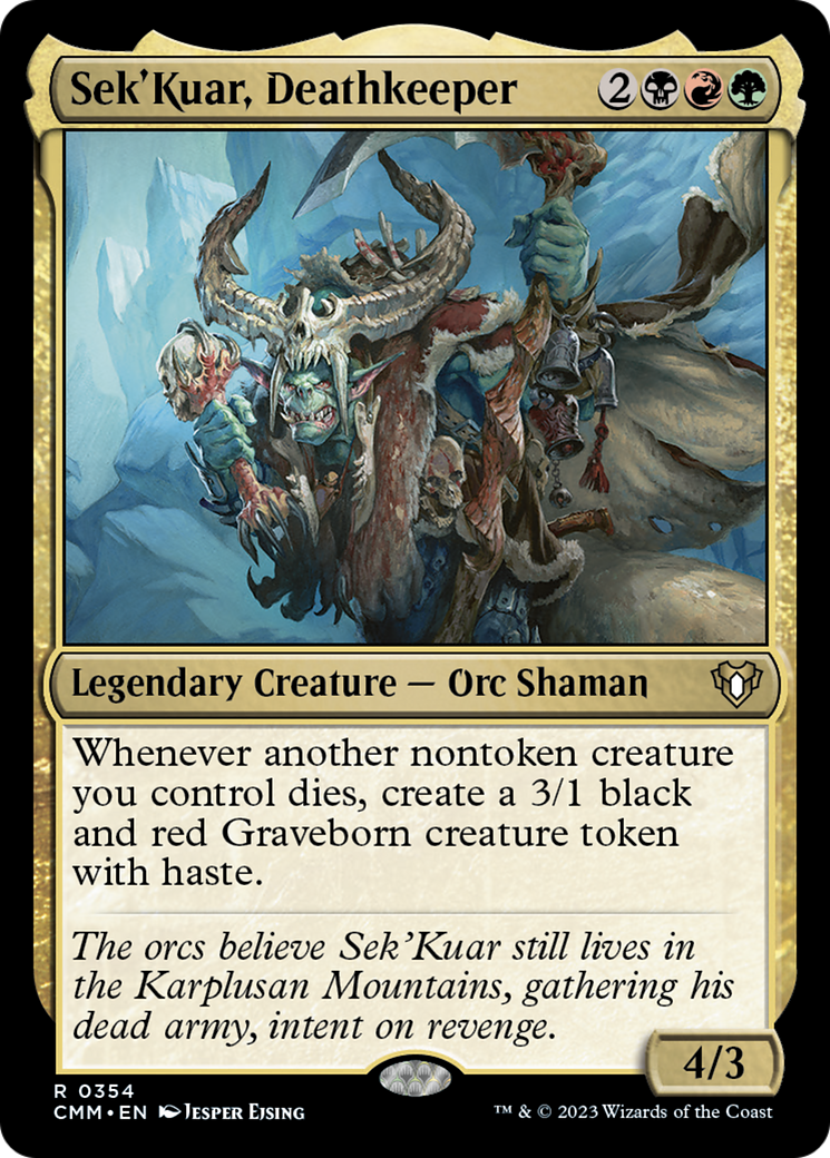 Sek'Kuar, Deathkeeper [Commander Masters] | Grognard Games