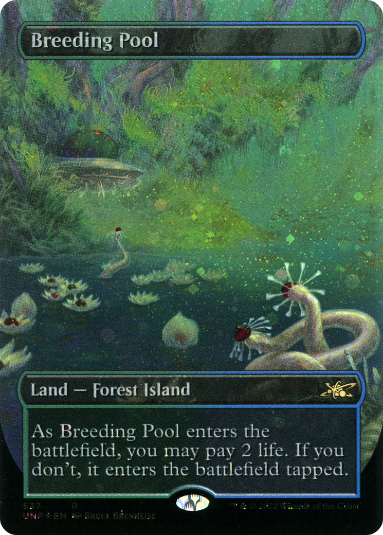 Breeding Pool (Borderless) (Galaxy Foil) [Unfinity] | Grognard Games