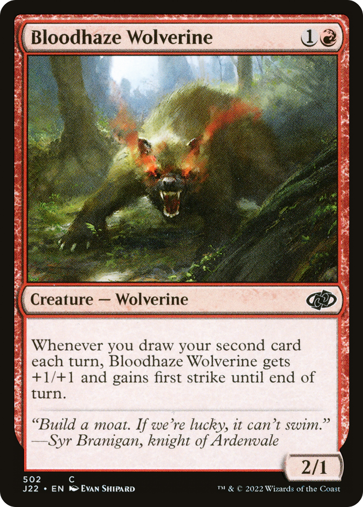 Bloodhaze Wolverine [Jumpstart 2022] | Grognard Games