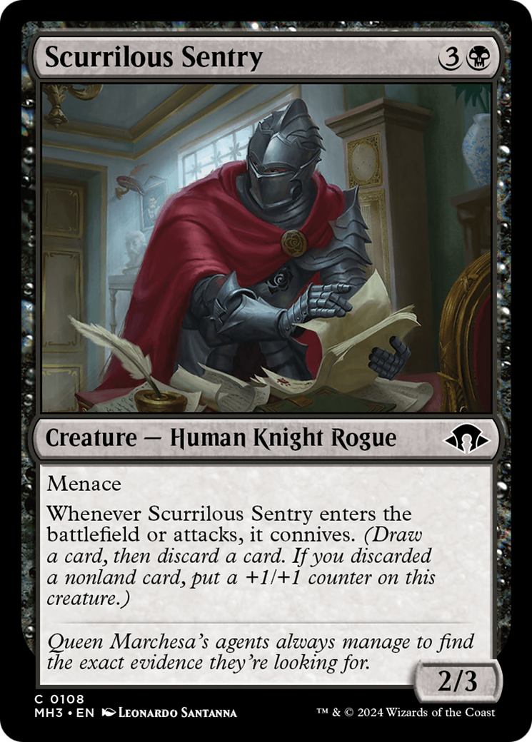 Scurrilous Sentry [Modern Horizons 3] | Grognard Games