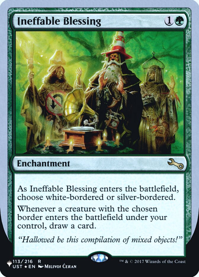 Ineffable Blessing (Bordered) (Unfinity Foil Edition) [The List] | Grognard Games