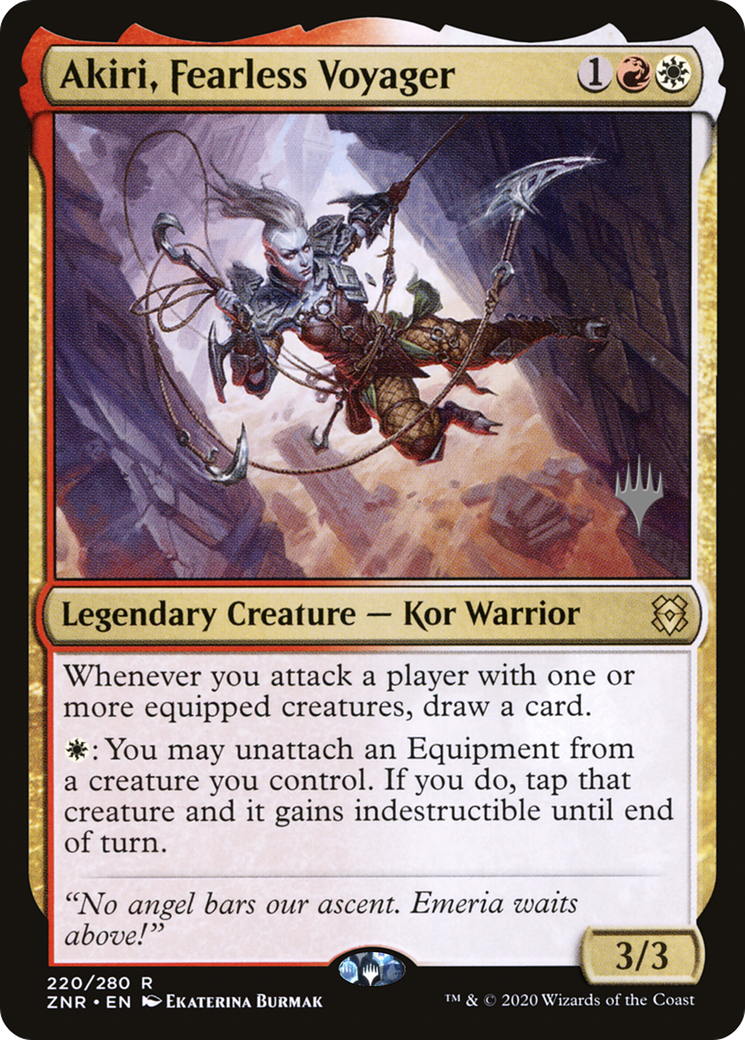 Akiri, Fearless Voyager (Promo Pack) [Zendikar Rising Promos] | Grognard Games