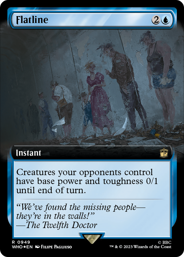 Flatline (Extended Art) (Surge Foil) [Doctor Who] | Grognard Games