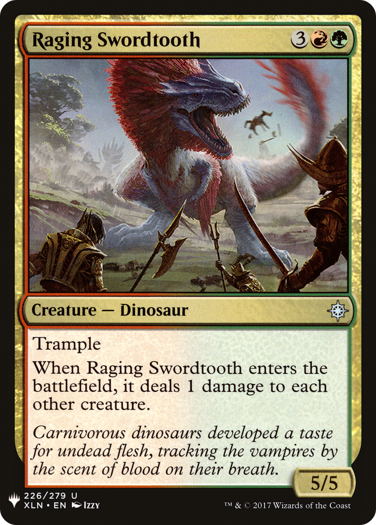 Raging Swordtooth [Mystery Booster] | Grognard Games