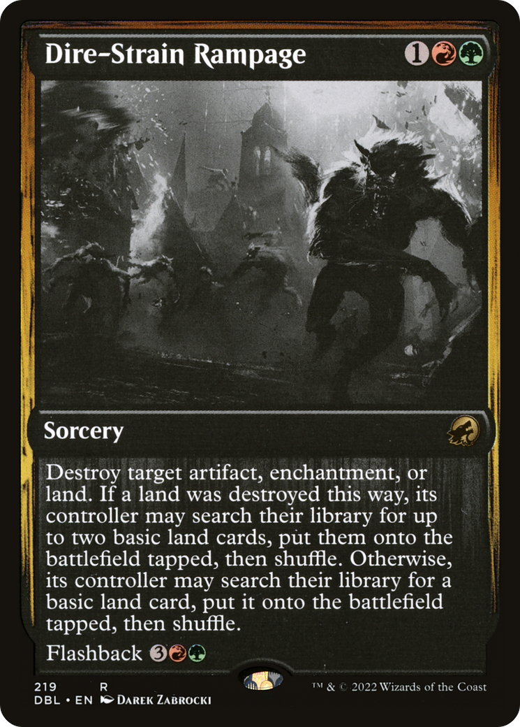 Dire-Strain Rampage [Innistrad: Double Feature] | Grognard Games