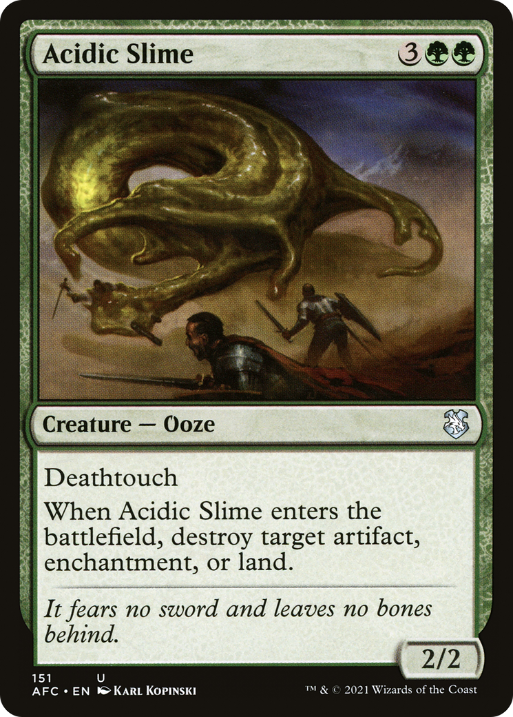 Acidic Slime [Dungeons & Dragons: Adventures in the Forgotten Realms Commander] | Grognard Games