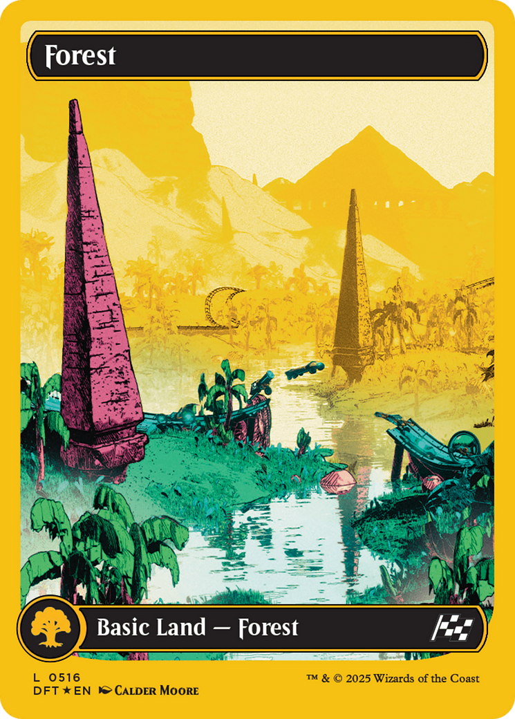 Forest (0516) (First-Place Foil) [Aetherdrift] | Grognard Games