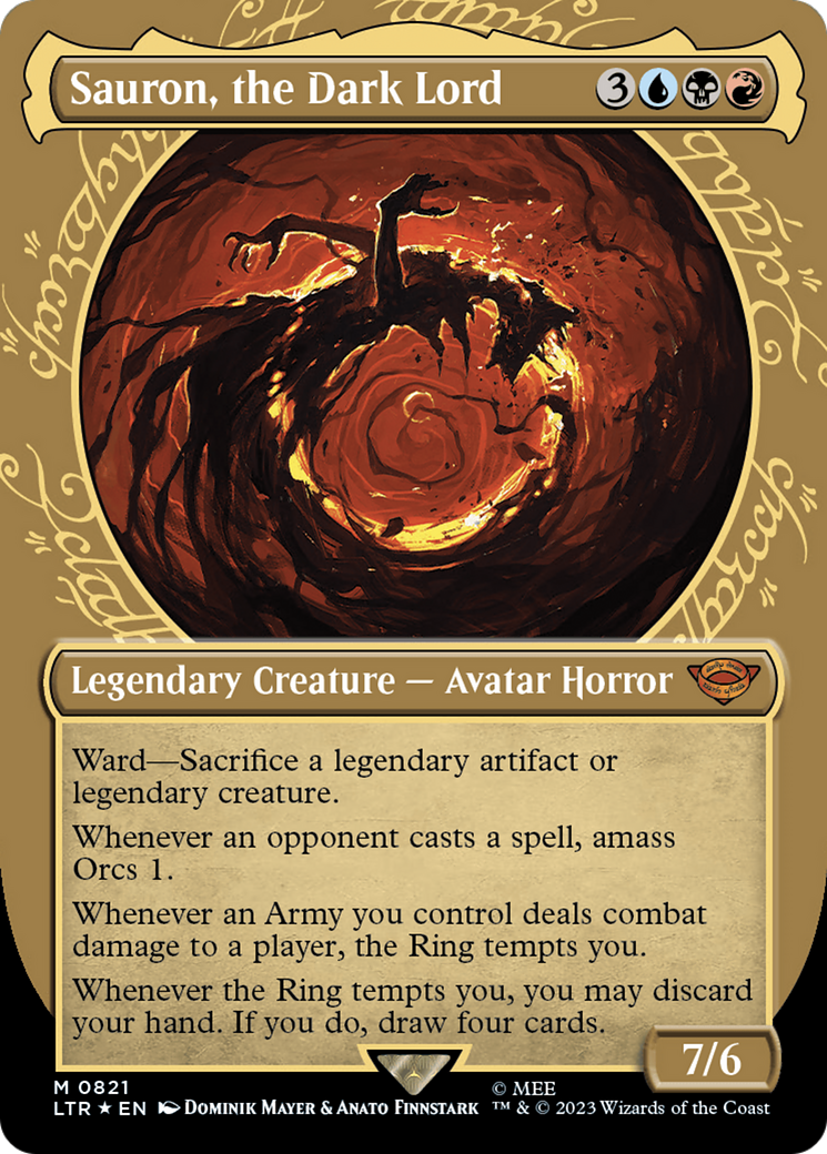 Sauron, the Dark Lord (Showcase) (Surge Foil) [The Lord of the Rings: Tales of Middle-Earth] | Grognard Games