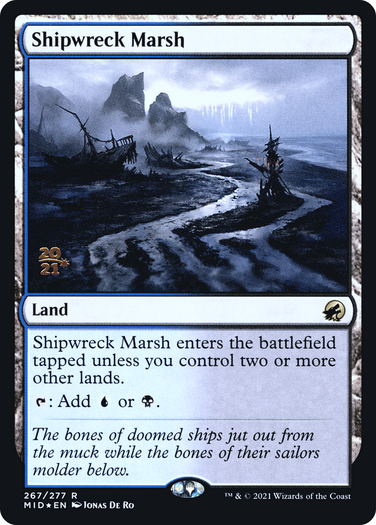 Shipwreck Marsh [Innistrad: Midnight Hunt Prerelease Promos] | Grognard Games