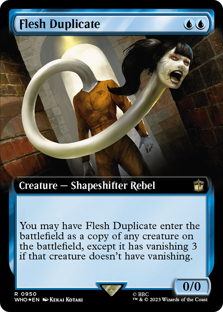 Flesh Duplicate (Extended Art) (Surge Foil) [Doctor Who] | Grognard Games