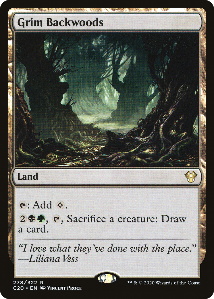 Grim Backwoods [Commander 2020] | Grognard Games